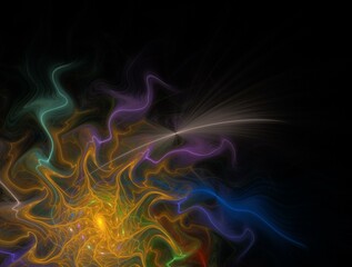 Fototapeta premium Imaginatory fractal abstract background Image