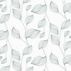 Flower petal or leaves geometric pattern vector background. Repeating tile texture. Pattern is clean usable for wallpaper, fabric, printing - 495254652