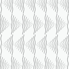 linear wavy triangle vector pattern, repeating wavy line on triangle shape. pattern is on swatches panel - 495254656
