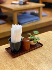 Table at Japanese 