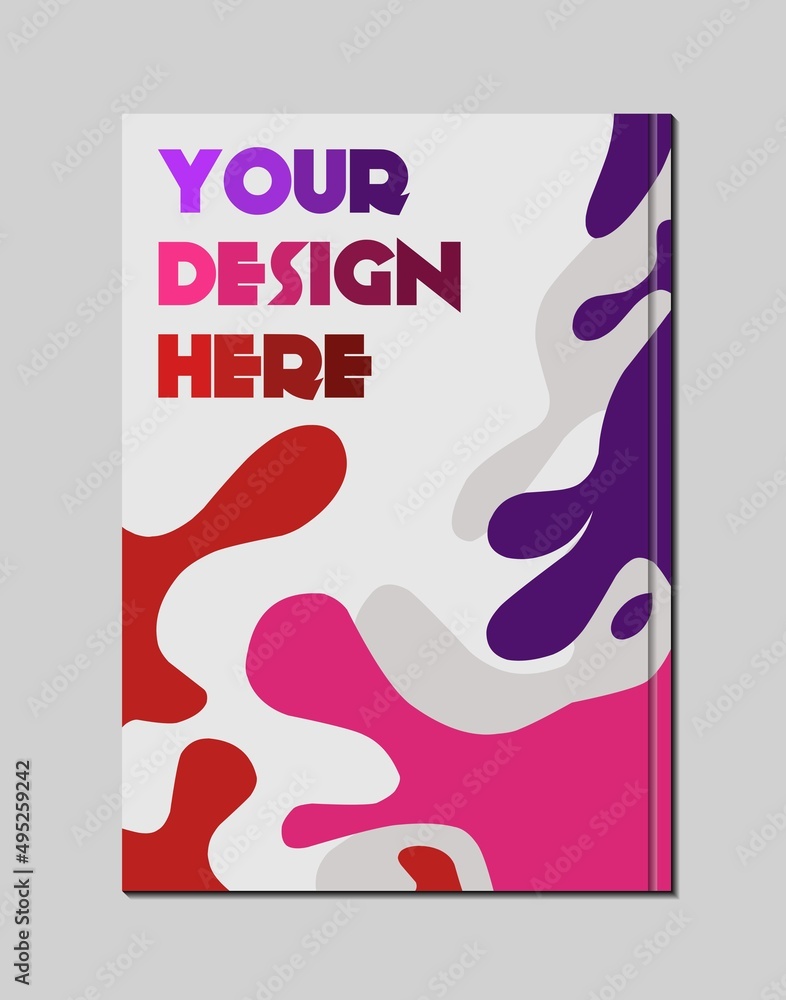 Poster geometric shape background template design with abstract patterns