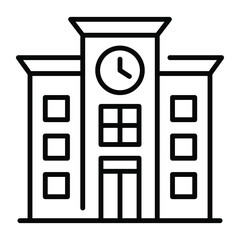 urban building vector illustration isolated on white background. Architecture business concept.