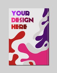 Geometric shape background template design with abstract patterns
