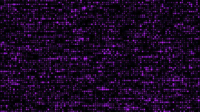 Vector glitch texture background. Abstract halftone with noise effect and dots. Screen with matrix or binary code.