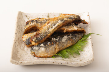 イワシの竜田揚げ　(八戸産寒流トロいわし)