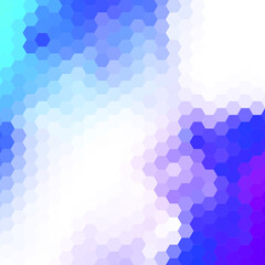 Polygonal Hex blue Gradient for Background. Texture Background. Vector Illustration EPS10
