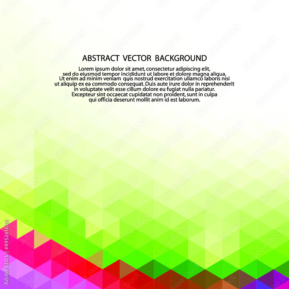 Poster pixel art background. vector illustration. abstractcolor square pixel pattern. mosaic background. ep