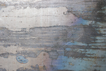raw sheet steel texture and background with stains and discoloration
