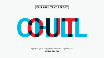 Editable Chill Out Font Design. Alphabet Typography Template Text Effect. Lettering Vector Illustration for Product Brand and Business Logo.