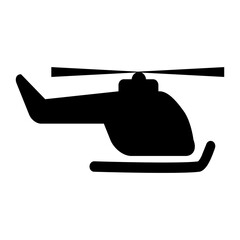 helicopter icon or sign vector illustration on a white background