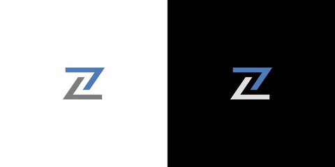 Unique and modern Z logo design - obrazy, fototapety, plakaty