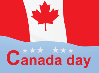 Canada day card. vector illustration 