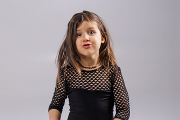 The little girl is crazy, naughty due to bad behavior. Children commit an act of disobedience and...