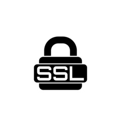 Secure SSL website icon. SSL icon isolated on white background