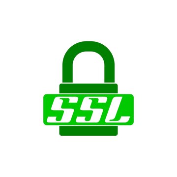 Secure SSL website icon. SSL icon isolated on white background