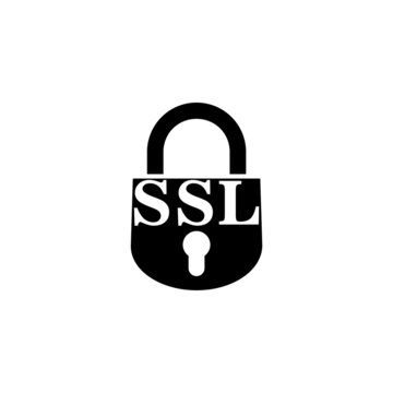 Secure SSL website icon. SSL icon isolated on white background