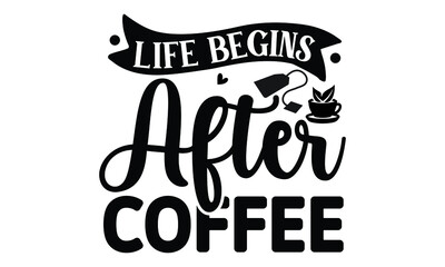 Coffee SVG T shirt Design Template