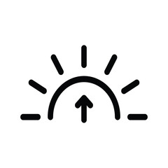 Sunrise icon vector