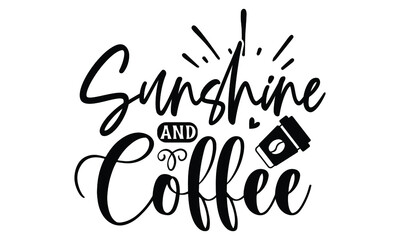 Coffee SVG T shirt Design Template