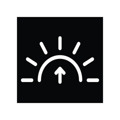 Sunrise icon vector
