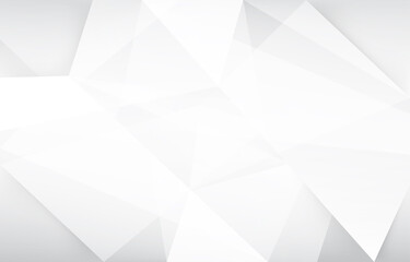 White and grey background Corporate technology modern design Pattern style geometric Abstract modern background used about technology or product presentation backdrop.