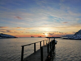sunset at the pier