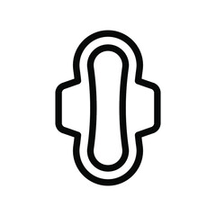 sanitary towel line icon illustration vector graphic