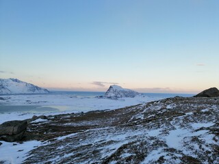 winter landscape in the mountains