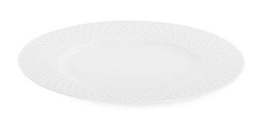 white plate isolated on white background.