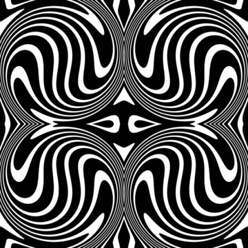 vector black and white seamless pattern. repeated pattern design. 