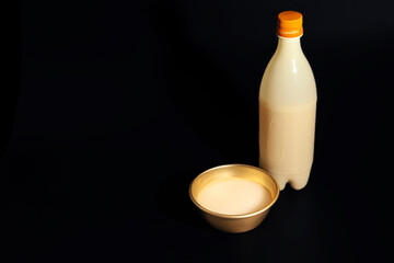 Makgeolli rice wine is a Korean fermented alcoholic beverage traditional drinks. 
Korean alcoholic...