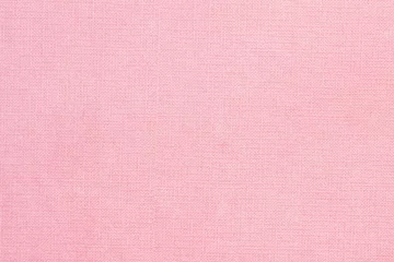 Dekokissen Canvas fabric texture in pink color, abstract background © svetlanais