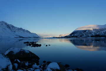 sunrise over the lake