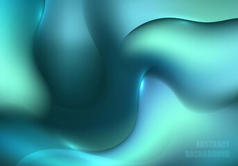 Abstract gradient blue mesh template design artwork.