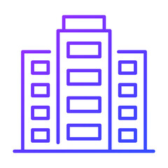 office building vector illustration isolated on white background. Architecture business concept.