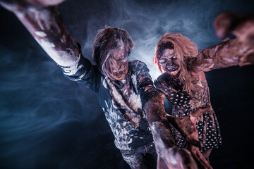 Zombies, Apocalypse, burnt people