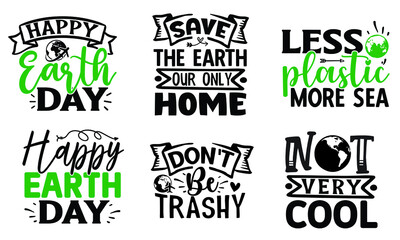Fototapeta premium Earth Day SVG Design Bundle
