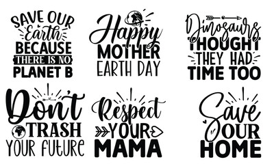 Fototapeta premium Earth Day SVG Design Bundle
