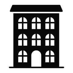 townhouse building vector illustration isolated on white background. Architecture business concept.