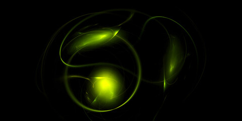 3D Fractal Background green