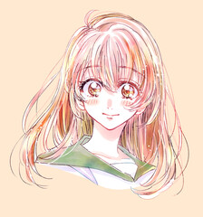 セーラー服の女子学生