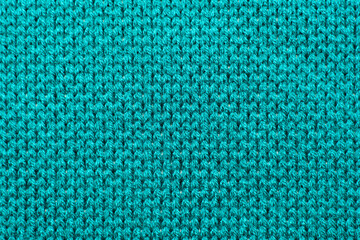 Blue synthetic knitted fabric texture