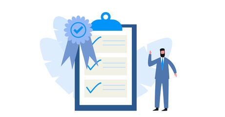 business management for success quality control standards and getting a certificate.