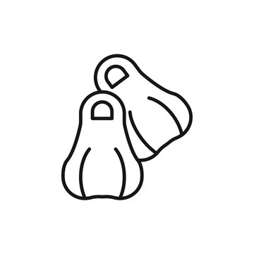 recommend clip art: Flippers icons  symbol vector elements for infographic web