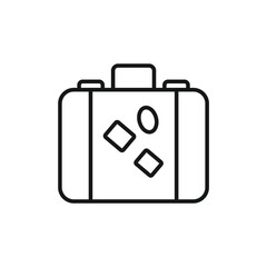luggage icons  symbol vector elements for infographic web