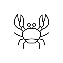 marine crab icons  symbol vector elements for infographic web