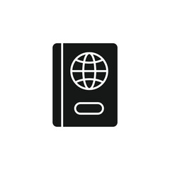 Passport icons  symbol vector elements for infographic web