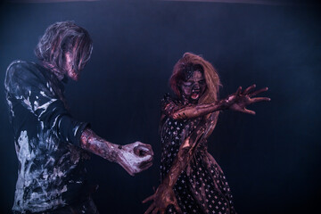 Zombies, Apocalypse, burnt people