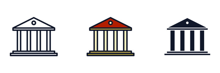 university icon symbol template for graphic and web design collection logo vector illustration