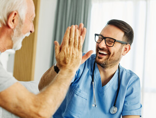 nurse doctor senior care caregiver help assistence high five retirement home nursing elderly health...